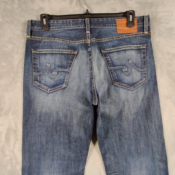 AG Adriano Goldschmied Jeans Men 36 Blue Hero Relaxed Straight Denim Pants 36x34 - Picture 4 of 9